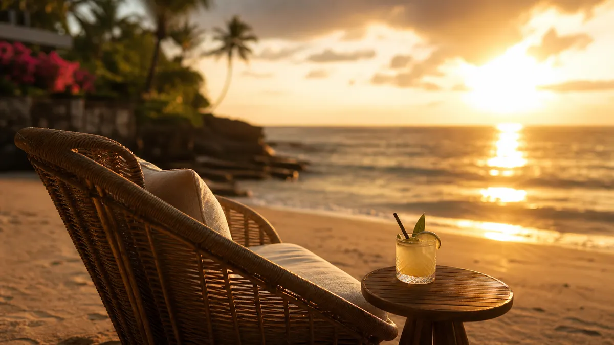 A sunset spot, and the seat to ask for